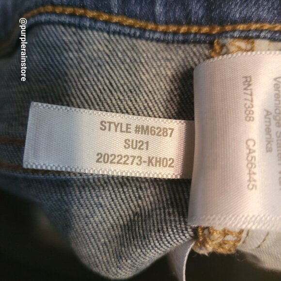 Madewell Jeans Size 28 Skinny 9" Mid Rise Pleasant Wash M6287 Tummy Control - Picture 7 of 13